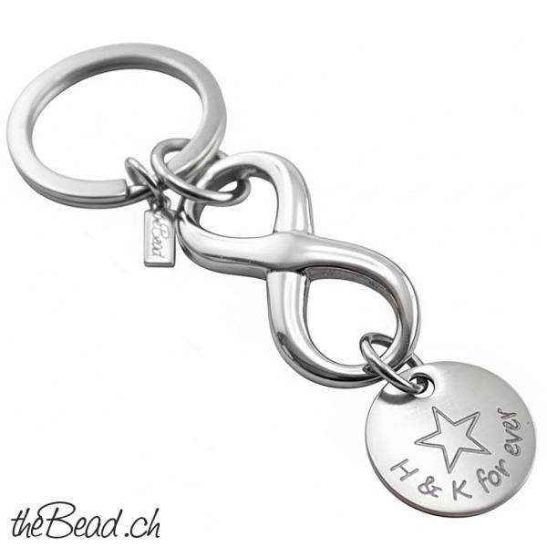 infinity schlüsselanhänger individuell graviert eine schöne geschenk idee