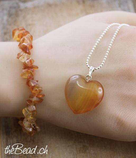 herzanhänger mit kette