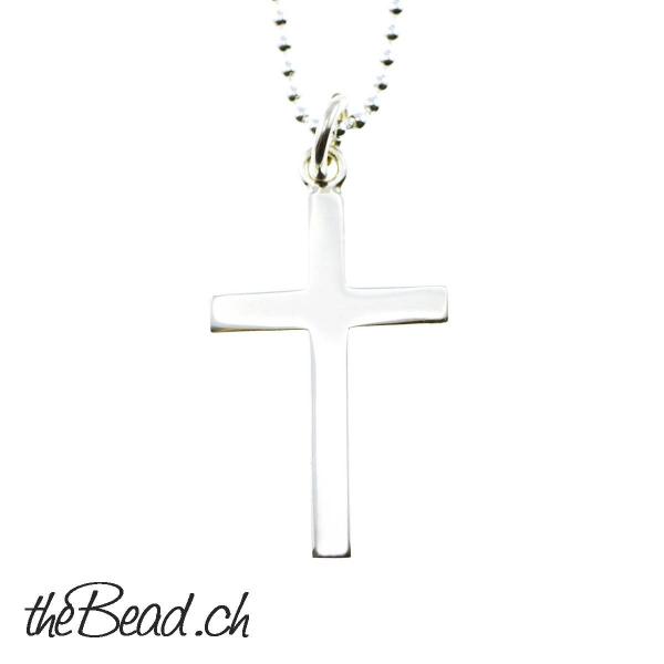 silver cross necklace