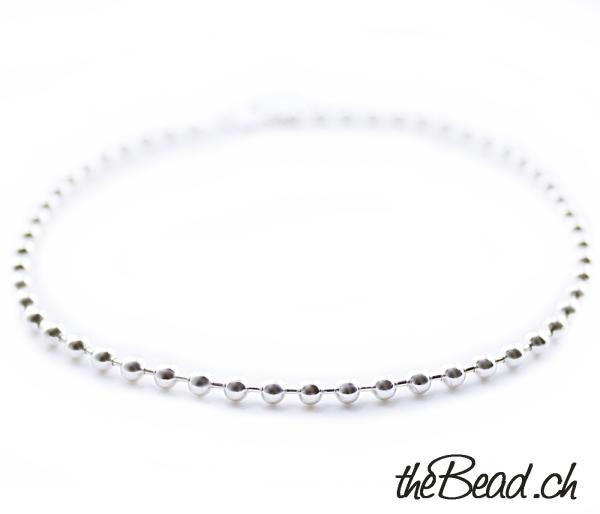 anklet made of silver