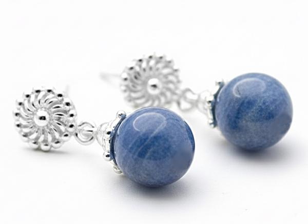 Kyanit Ohrhänger aus 925 Sterling Silber