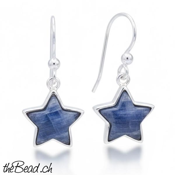 Kyanit Stern Ohrringe