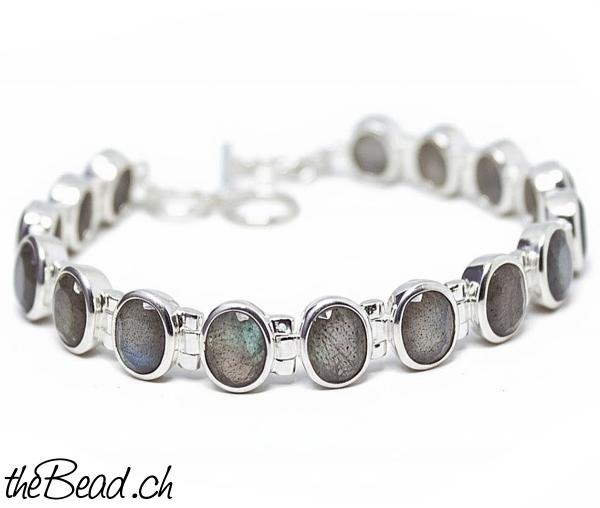 labradorit silber damenarmband armband geschenkidee