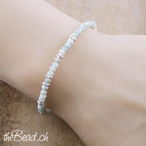 Larimar Stein Armband