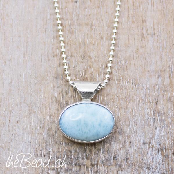 llarimar Damen silberhalskette silberschmuck anhaenger thebead schweiz