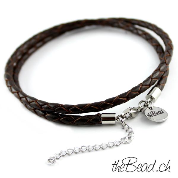 Onlineshop anklet jewelry made of leather