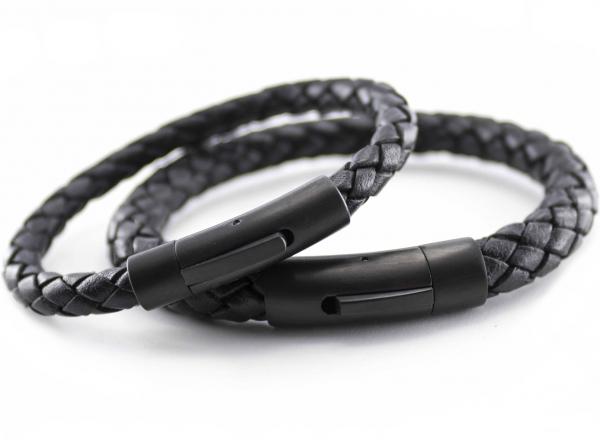 partnerschmuck set gravur lederarmbänder