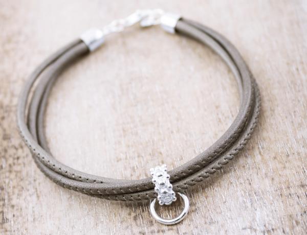 Damen lederarmband für charms