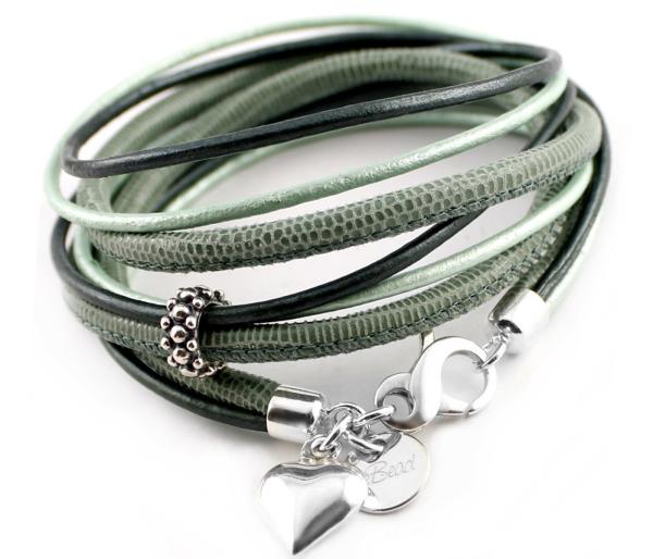 wickelarmband und armbänder für damen sowie mädchen aus leder und silber bei thebead