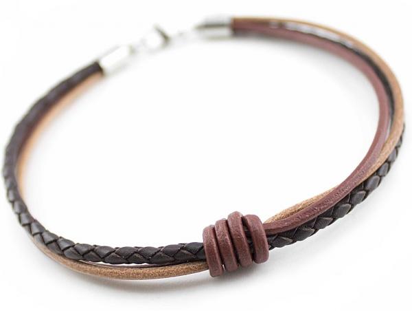 lederfusskettchen und fusskettchen aus geflochtenem Leder Fussschmuck von thebead