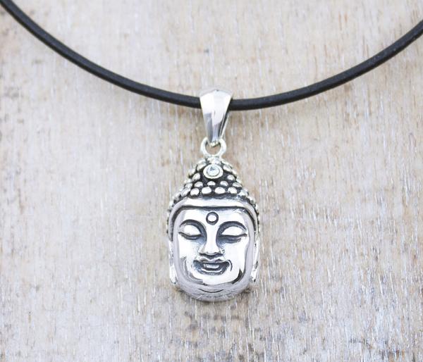männerschmuck lederhalskette mit totenkopf silberanhänger