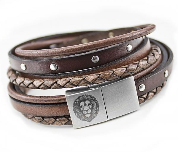 thebead Herren Lederarmband von theBead