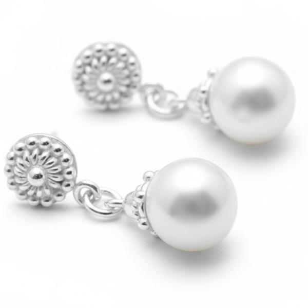 muschelkern Ohrhänger aus 925 Sterling Silber