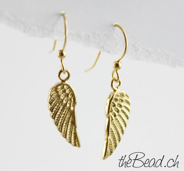 Angelwings 925 sterling silber gold plated