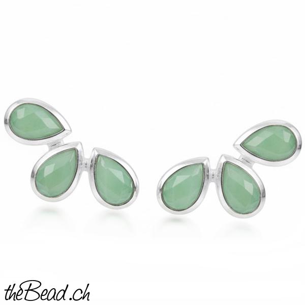 mondstsein ohrstecker silber ohrringe bergkristall