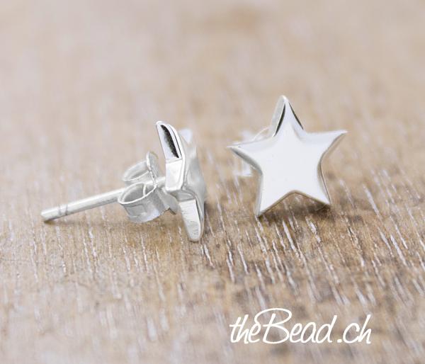 SILVER STAR EARRINGS