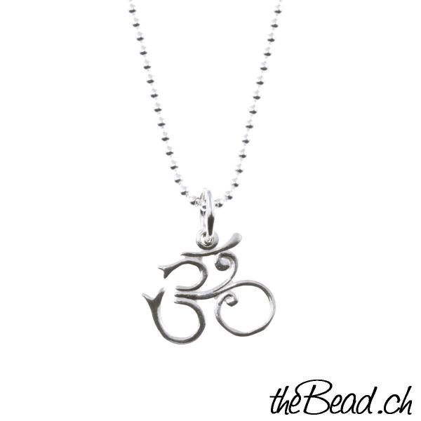 OM Anhänger in 925 sterling silber schoene yoga schmuck anhänger