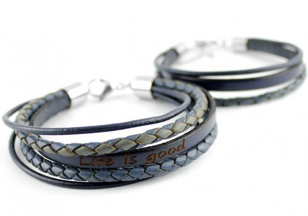 Partnerarmbänder mit individueller Gravur geschenkidee shop thebead
