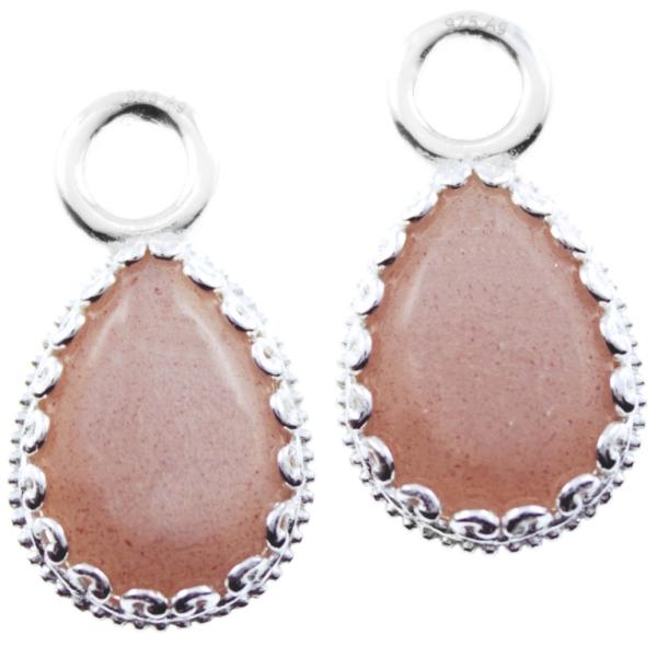 rosegold earrings 925 silver rosegold plated