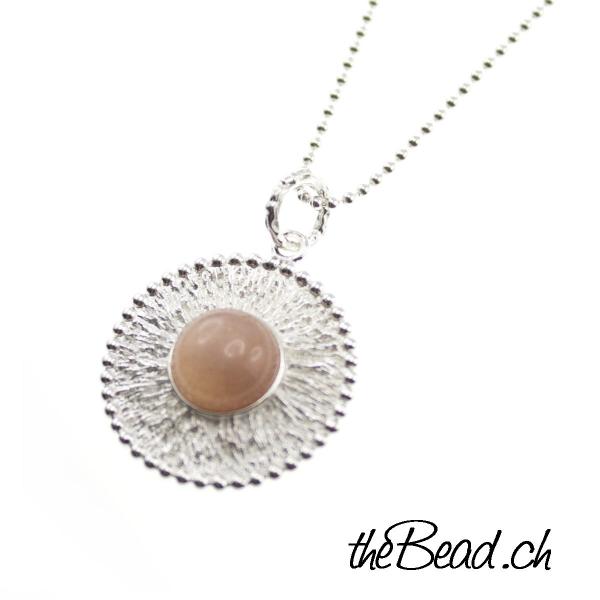 tuerkis 925 Silber Kugelkette mit Feder schmuck Online Shop thebead