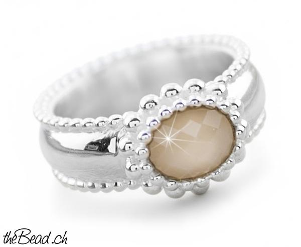silber finger ring und finger ringe aus echtsilber und mondstein