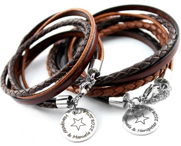 Partnerarmbänder partnerarmband für Sie und Ihn gravur onlineshop