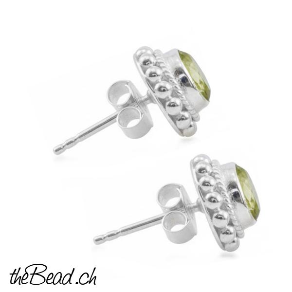 geschenkidee peridot ohrringe