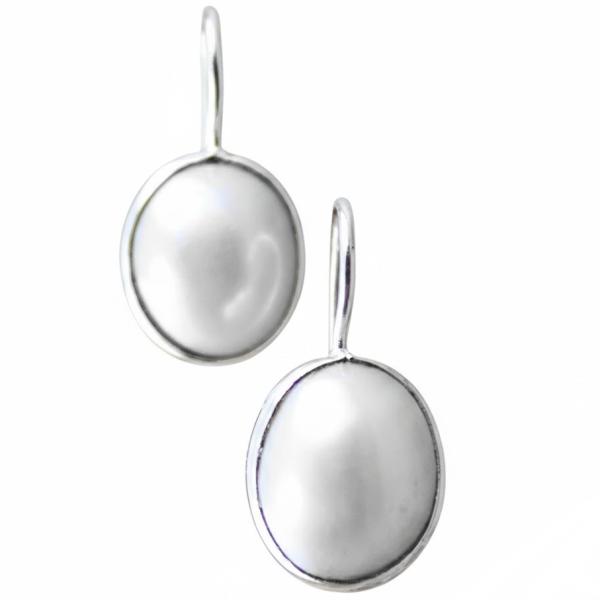 weisse Perlen Ohrhänger