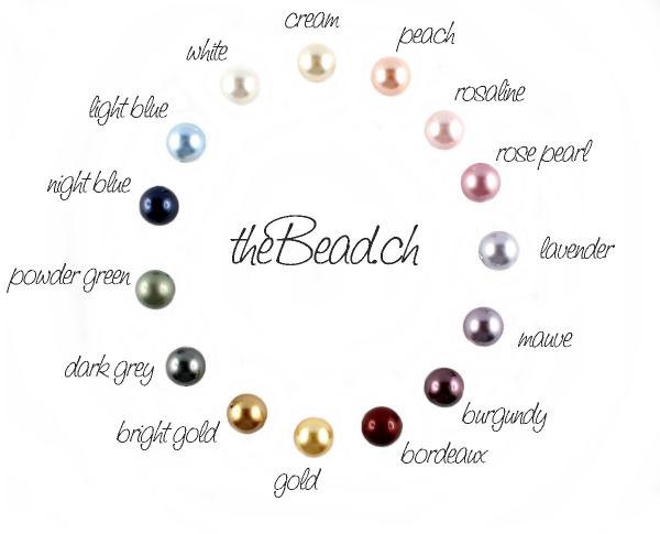 Perlenfarbe Auswahl bei thebead schmuck onlineshop