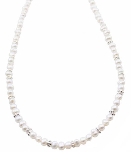 perlen mit 925 Silber Perlen Kette