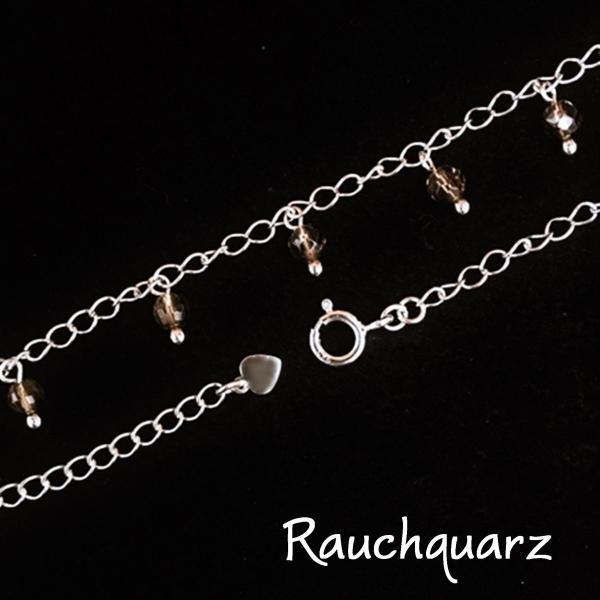 rauchquarz Fussschmuck Schweizer schmuck Onlineshop aus der Schweiz bestellen und trendiger Trendschmuck aus silber und echtschmuck kaufen auch als geschenkidee von thebead