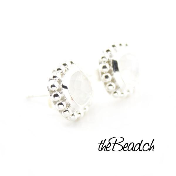 ohrstecker mit mondstein aus 925 silber onlineshop thebead