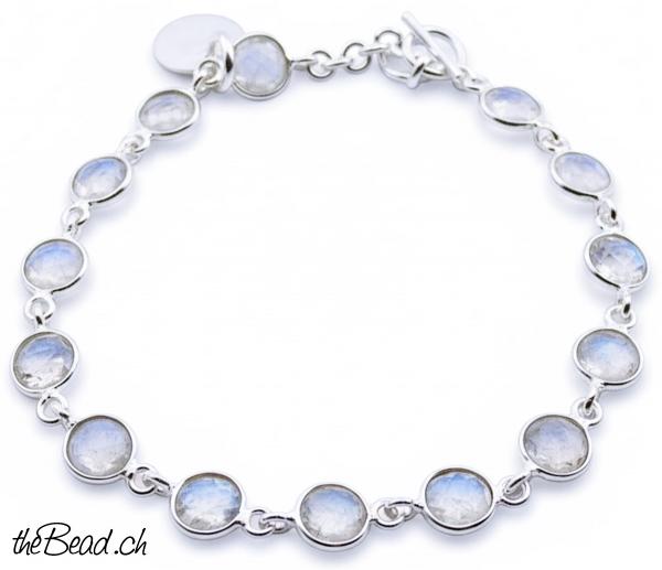 regenbogen mondstein silberarmbänder silber damenarmband armband geschenkidee