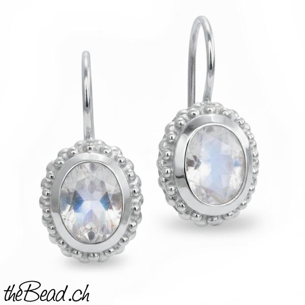 regenbogen mondstein Ohrringe online kaufen