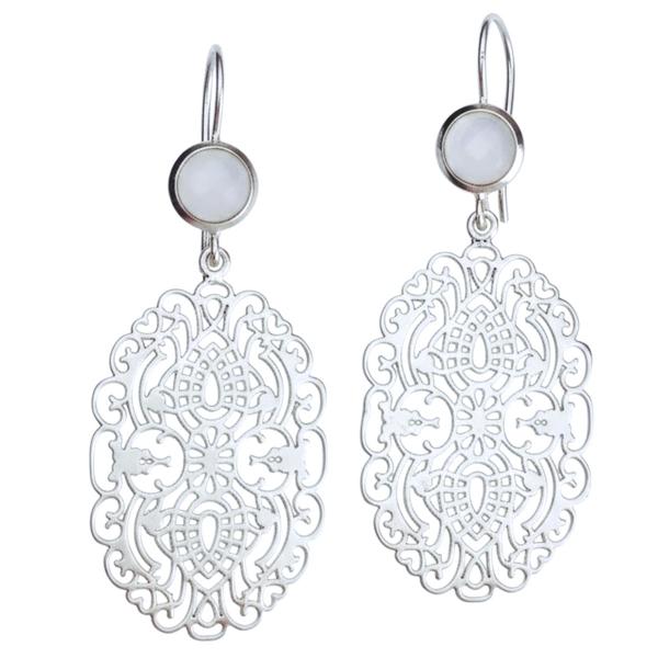 925 sterling silber ohrstecker und ohrhänger  mit regenbogen mondsteinen und mondstein