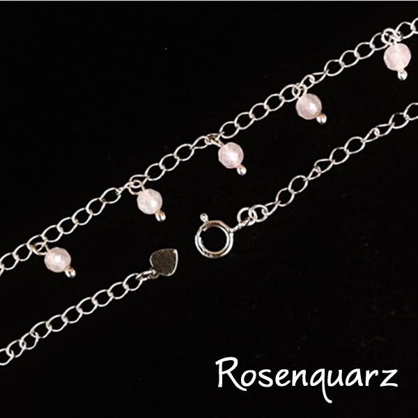 rosequarz silver