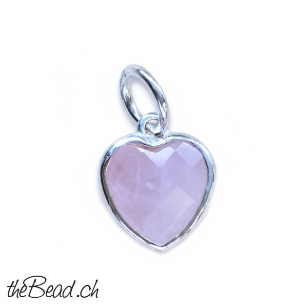 rosenquarz anhänger