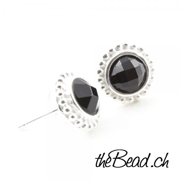 onyx earrings 925 silber