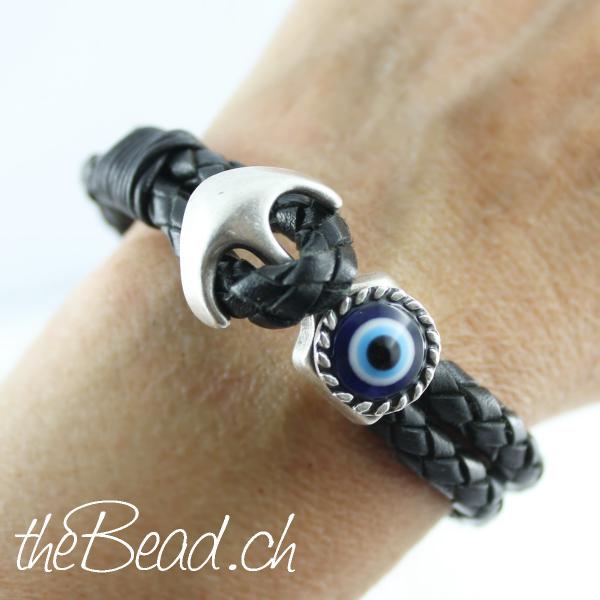 Anker m3it Evil Eye Verschluss zur Abwehr böser Blicke hübscher talisman theBead