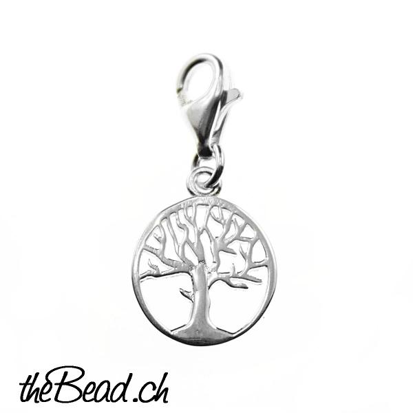 Tree of Life Charm 925 Sterling Silver
