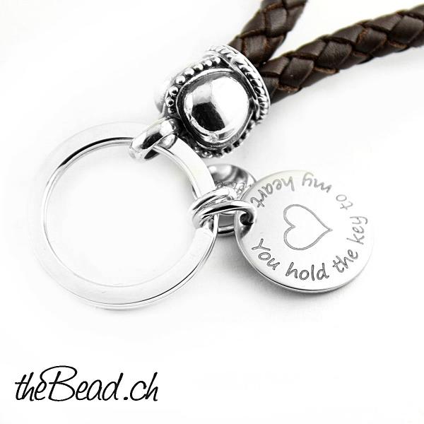 Schluesselanhaenger mit Krone aus 925 Sterling silber tolle Geschenkidee Onlineshop thebead