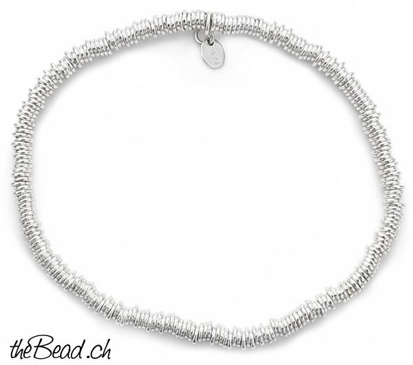 925 sterling silber damenarmband aus silberperlen