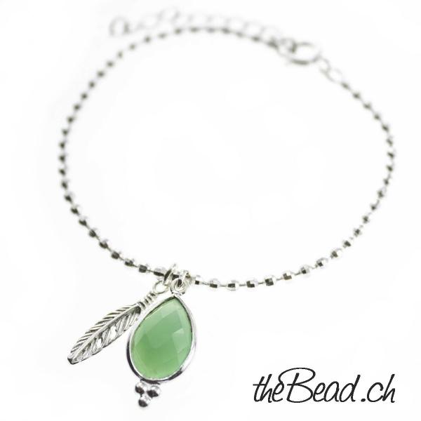 onlineshop silberarmband mit chrysopras