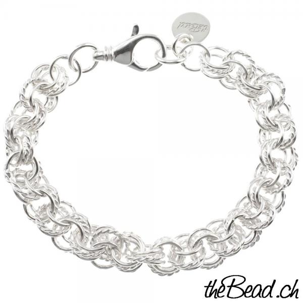 dickes Silberarmband aus 925 sterling silber one size damenarmband und geschenkidee bestellen