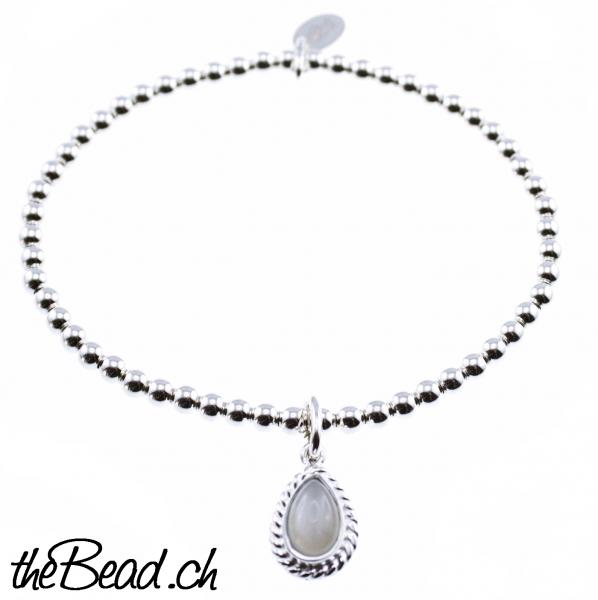 925 silver beads bracelet