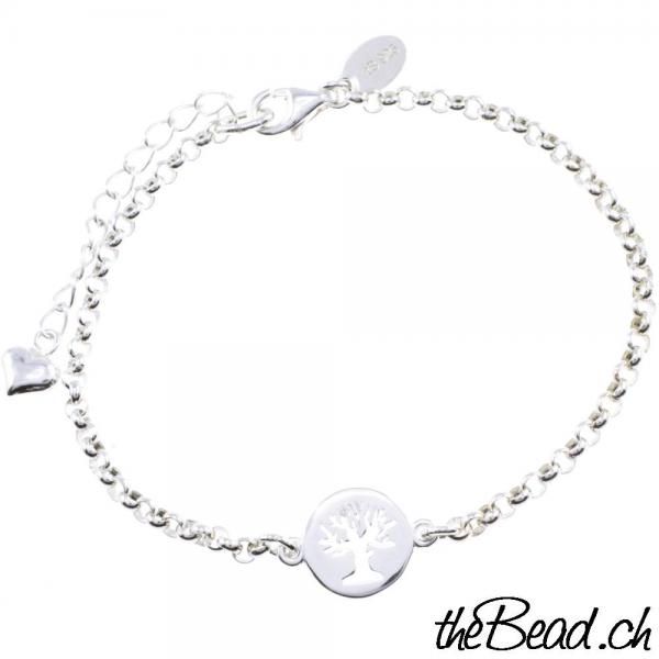 lebensbaum silber armbänder damenarmbänder silberschmuck armbänder one size 925 massiv sterling silber armband und armbänder aus ringen aus 925 sterling silberschmuck von thebead erbsketten