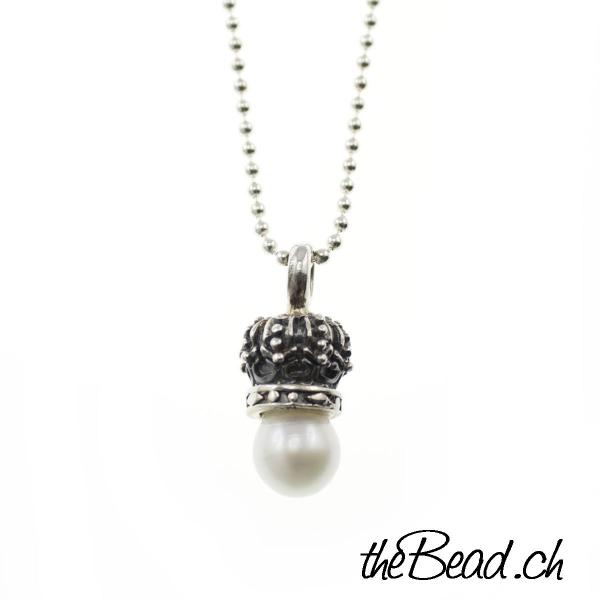 muschelkern perle necklace 925 sterling silver