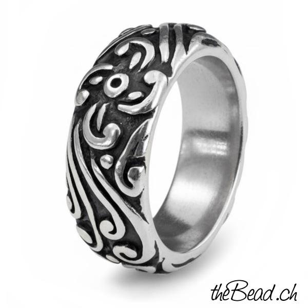 Wave Ring und Fingerringe in Form einer Kette  aus Silber kaufen und bestellen gel eines engels  aus 925 sterling silber