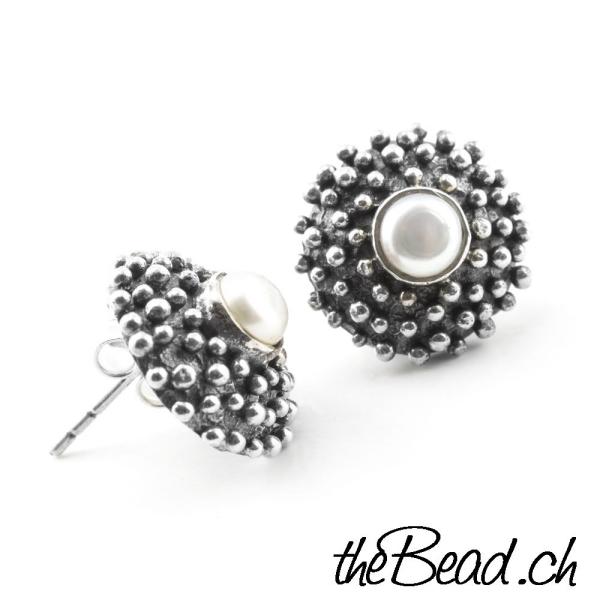 fingerring dots mit passendem Ohrschmuck geschenkidee damen von thebead labradorit schweizer onlineshop