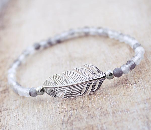925 Sterling Silber Feder Armband von theBead